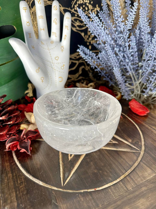 Clear Quartz Round Bowl #1