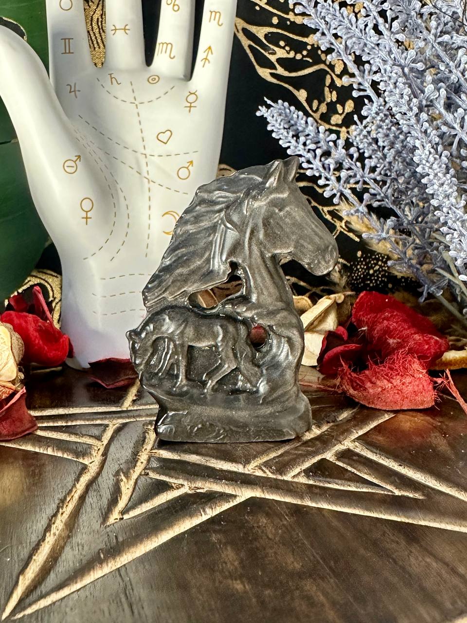 Labradorite Horse Figure #3