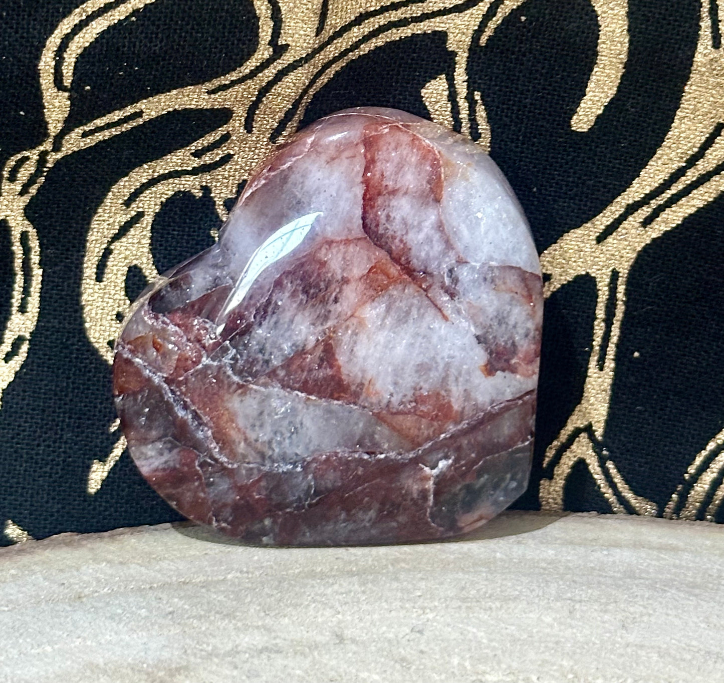 Fire Quartz Heart #2