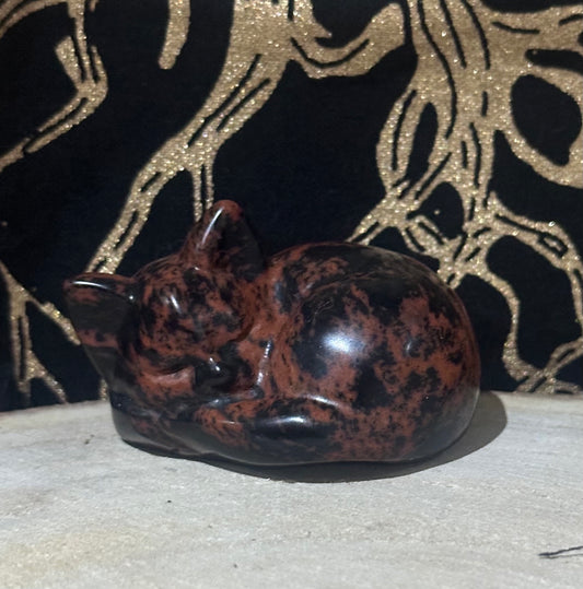 Mahogany Obsidian Cat