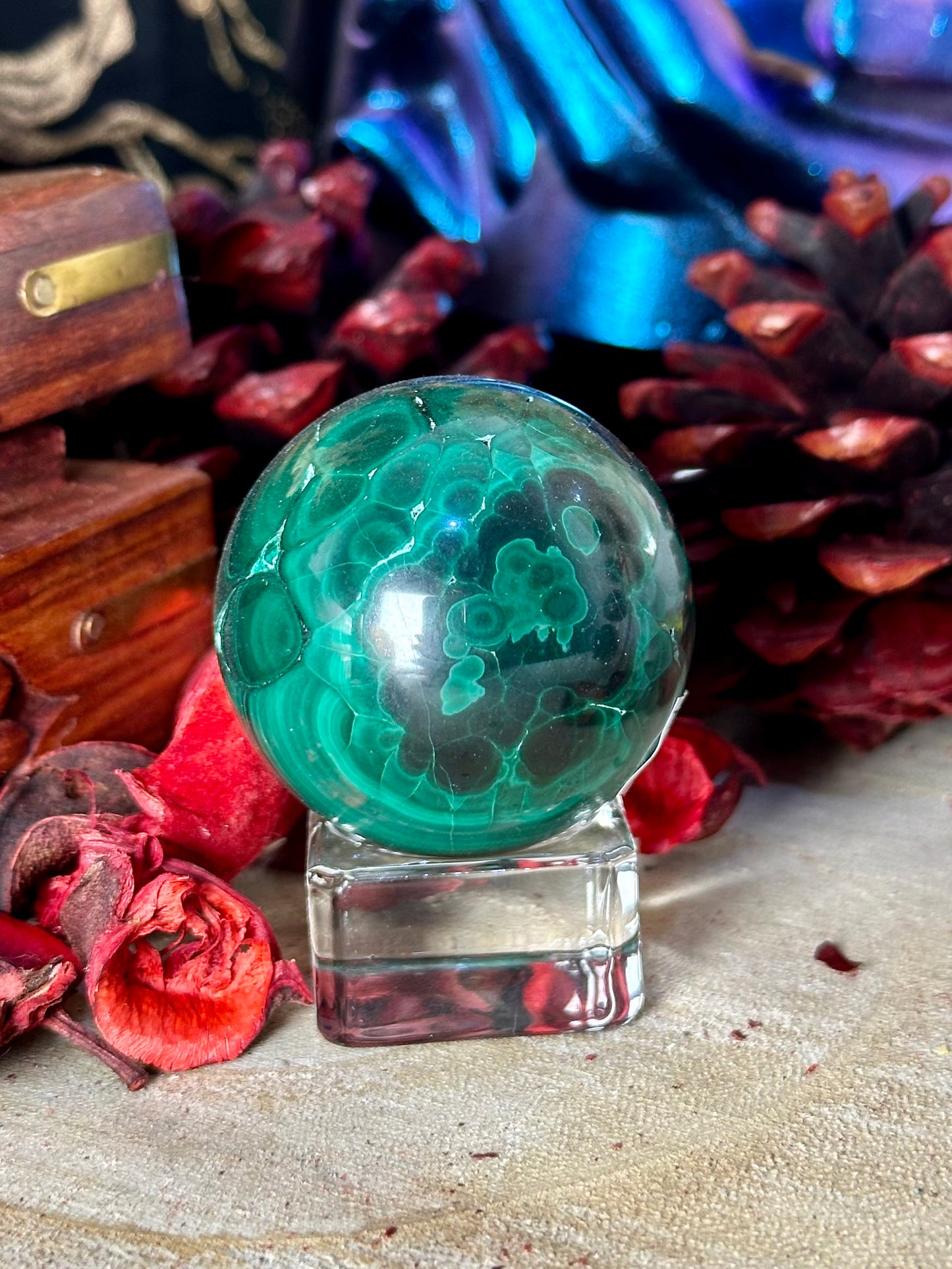 Malachite Sphere #9