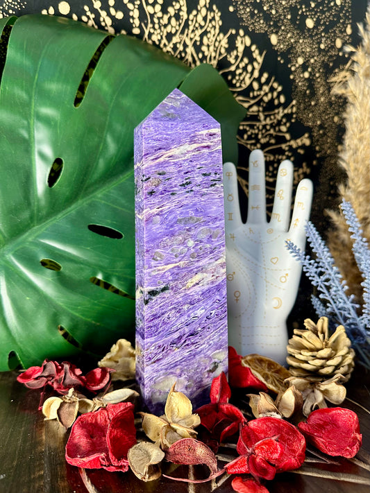 Purple Charoite Tower #1