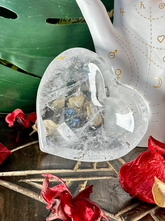 Clear Quartz Heart Bowl