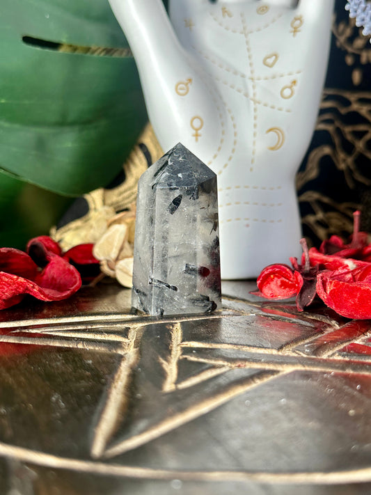 Black Rutile Quartz Tower #3