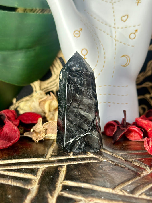 Black Rutile Quartz Tower #5