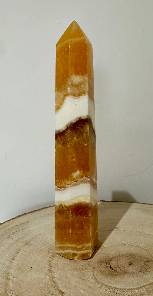 Orange Calcite Tower #1