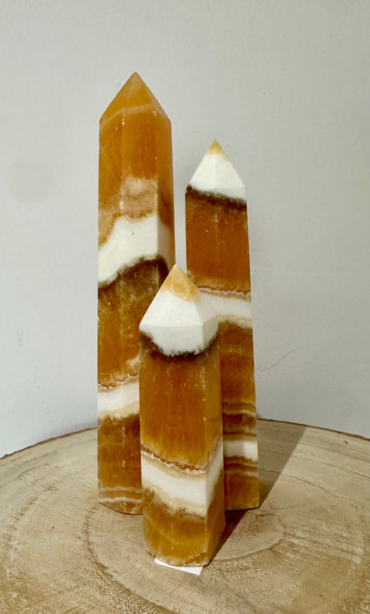 Orange Calcite Tower #4